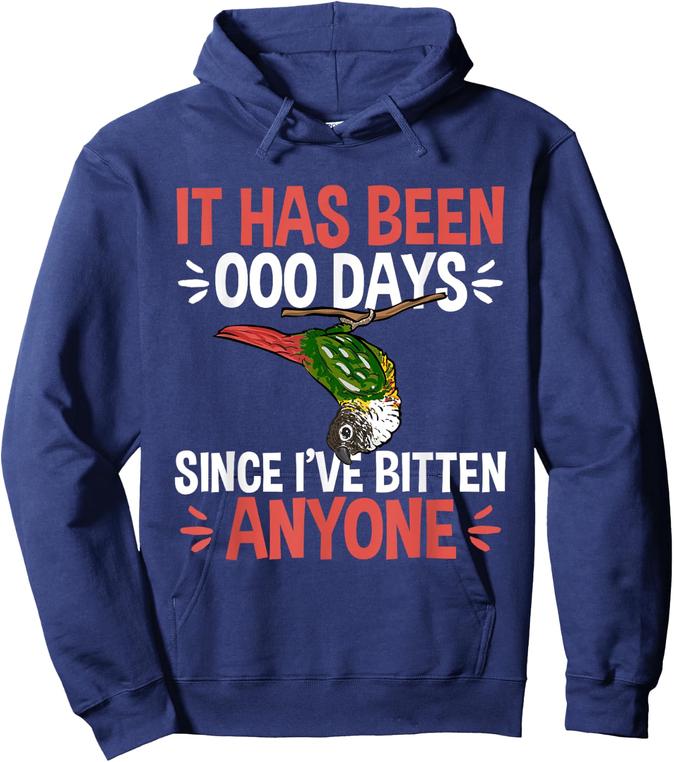 Green Cheek Conure Parrot Bird Conure Hoodie - Hoodie | Navy