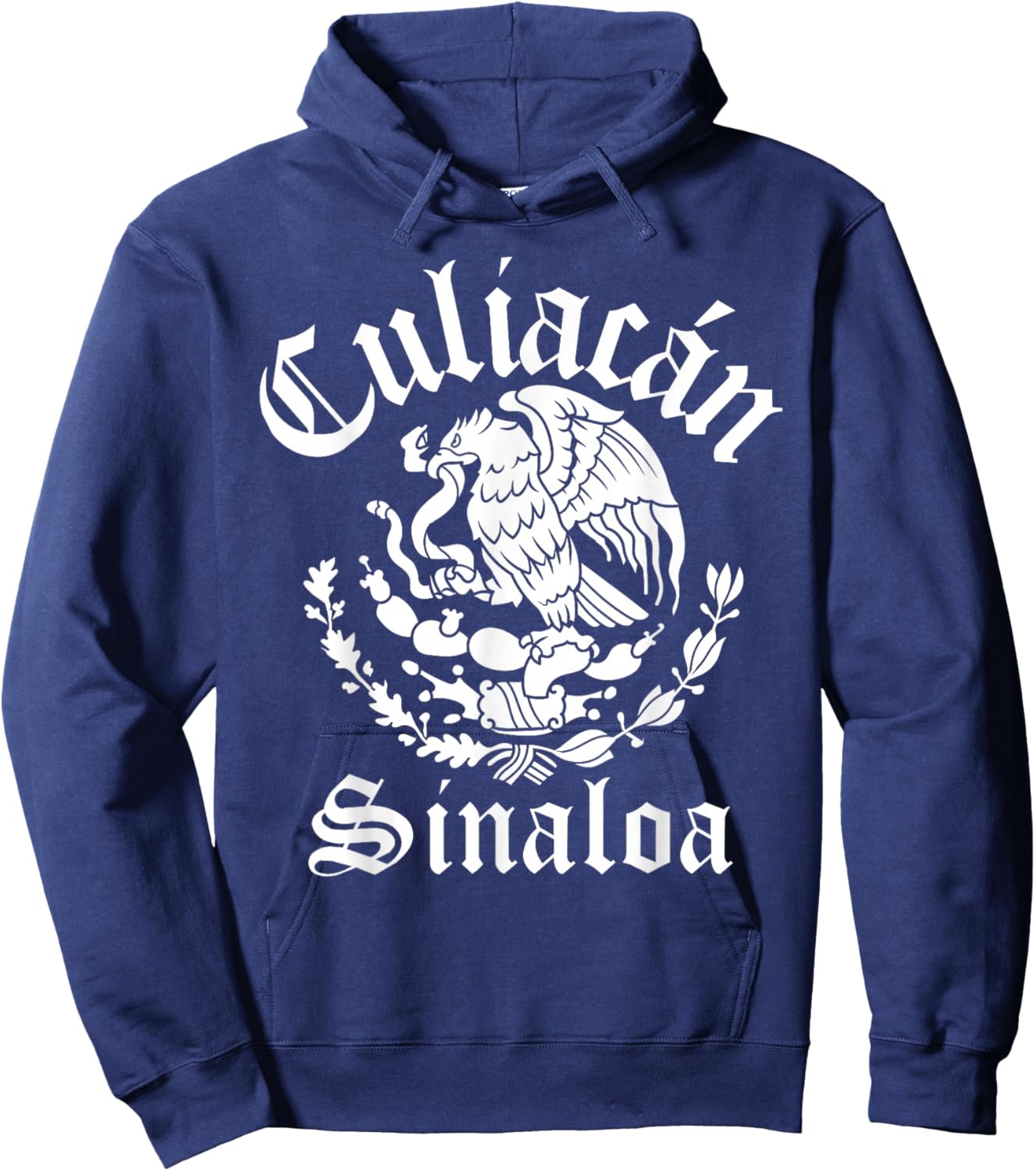 Culiacán Sinaloa with Mexican Emblem Culiacán Hoodie - Hoodie | Navy