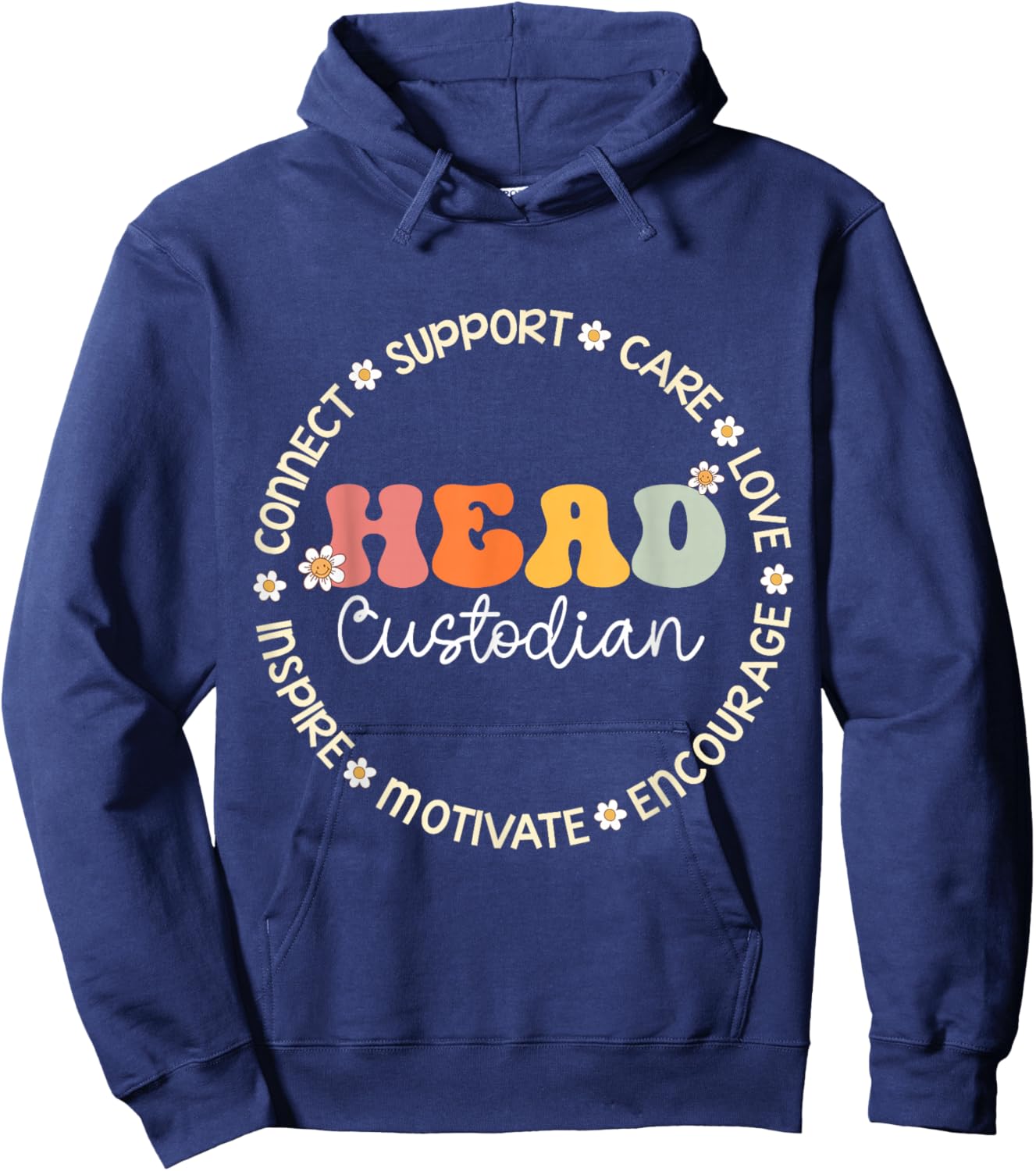 Head Custodian Appreciation Week Back to School Hoodie - Hoodie | Navy