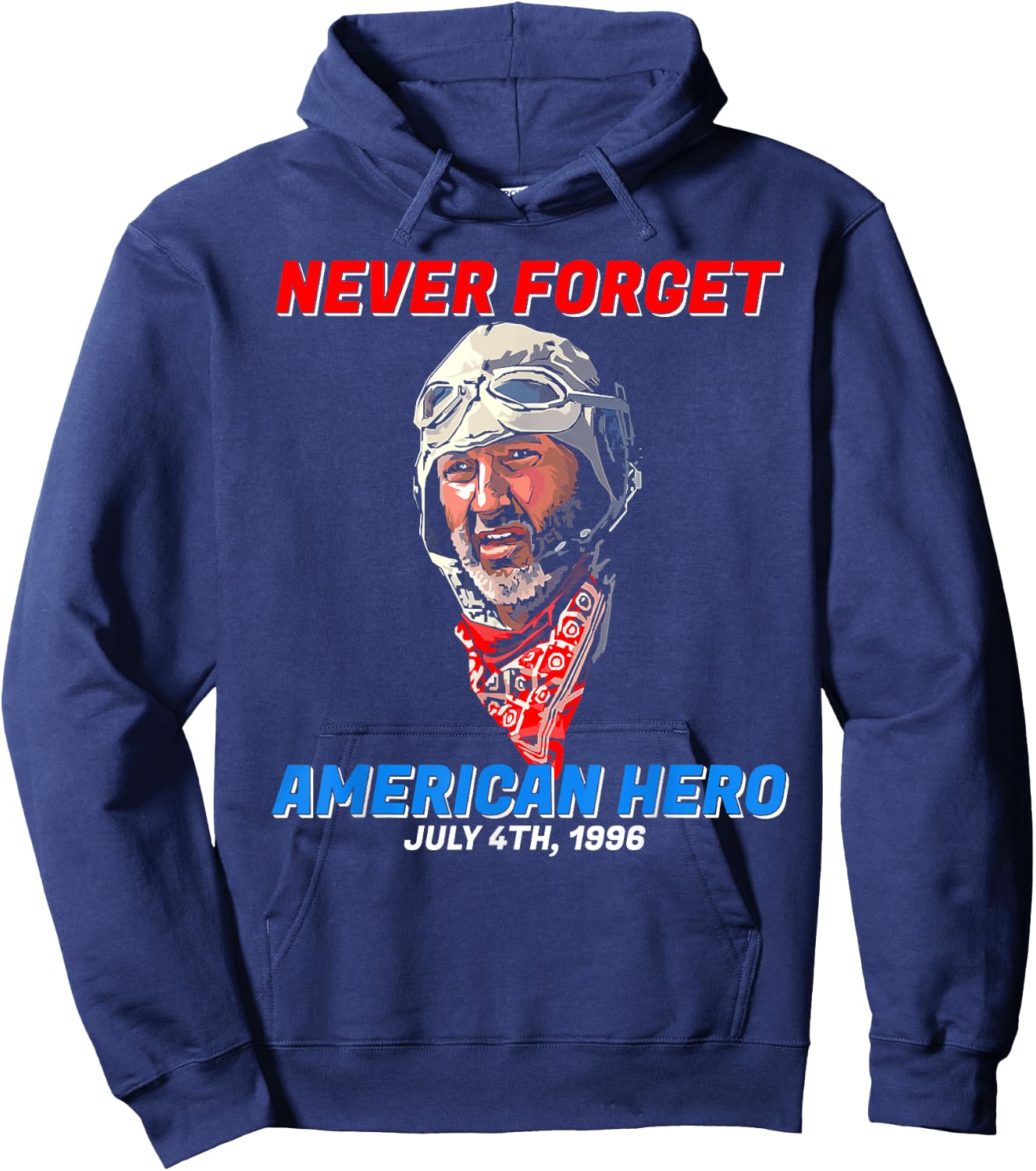 Never Forget American Hero Independence Day Men Hoodie - Hoodie | Navy