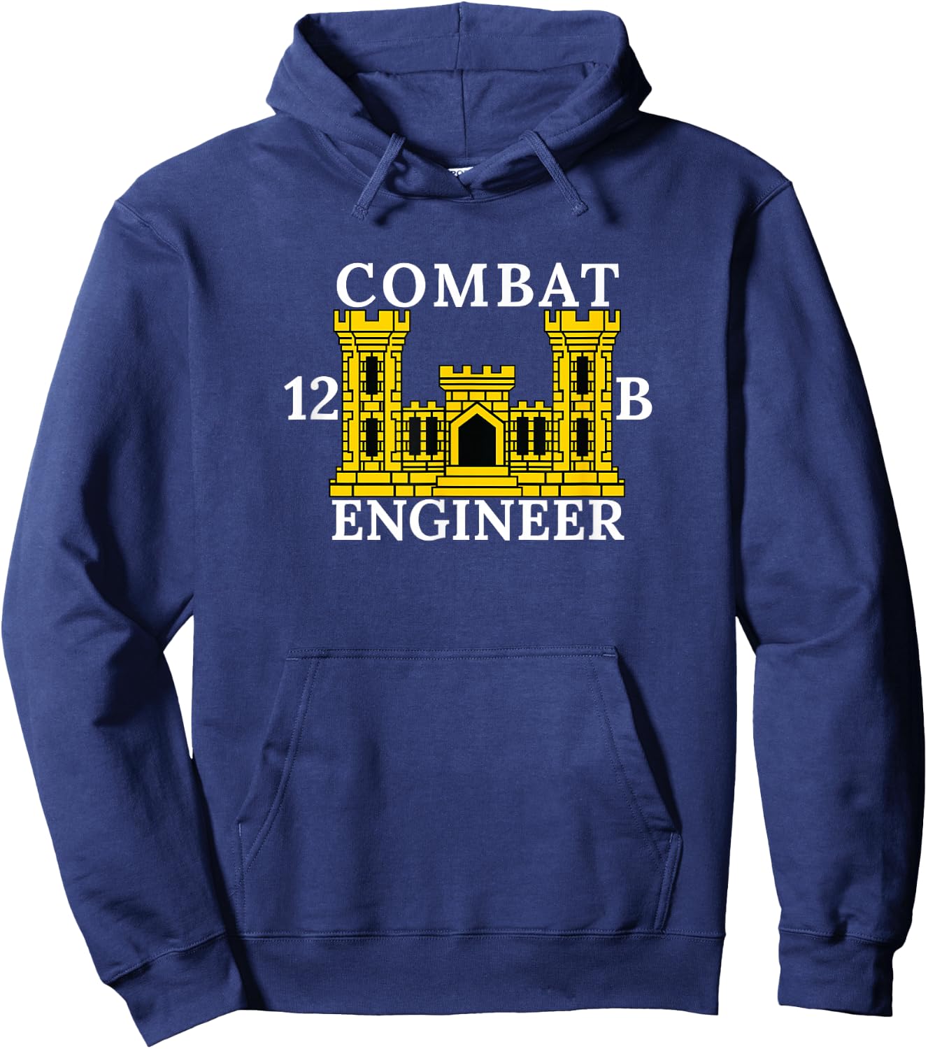 US Army Combat Engineer 12B Hoodie - Hoodie | Navy