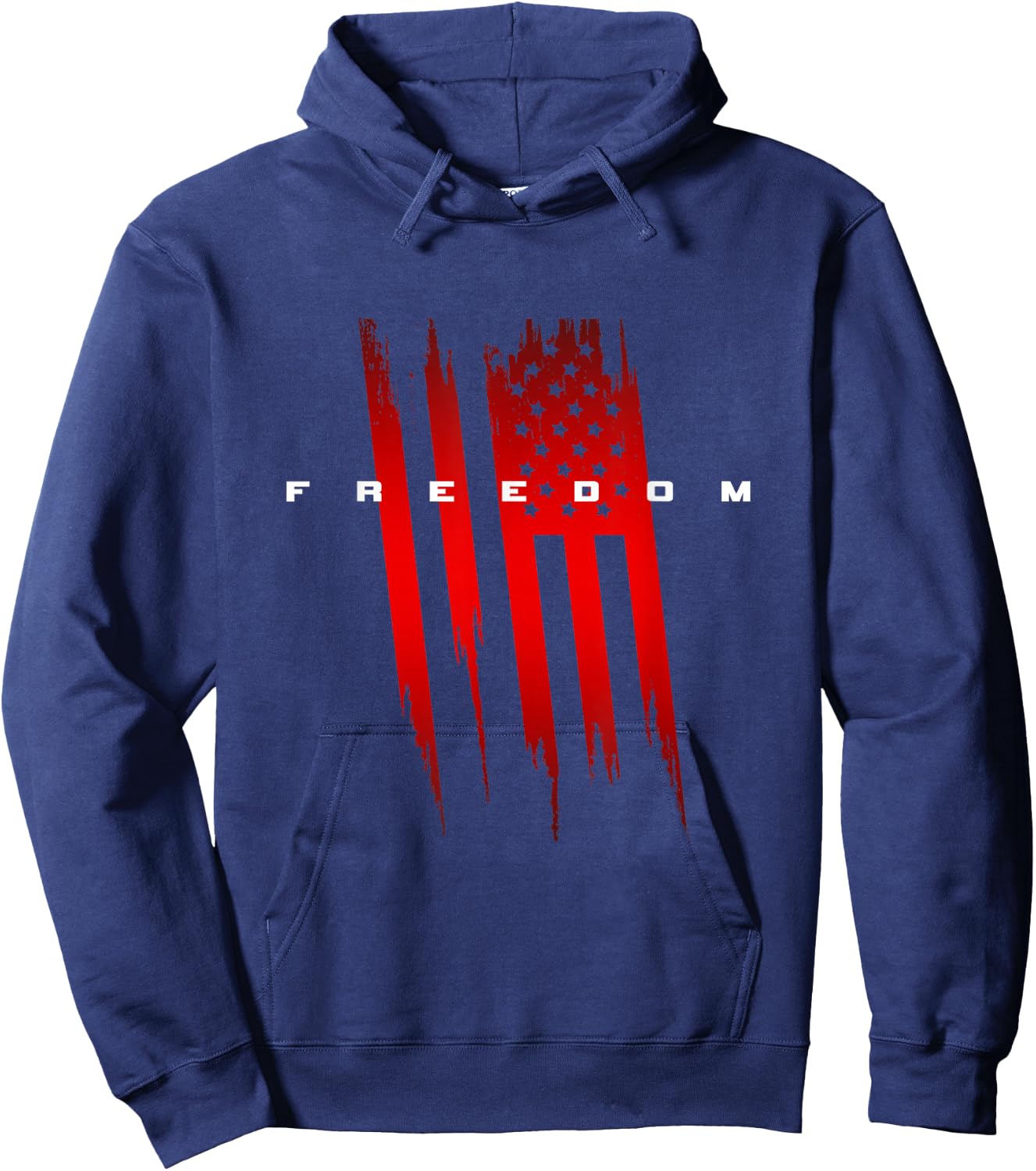 Freedom American Flag Hoodie - Hoodie | Navy
