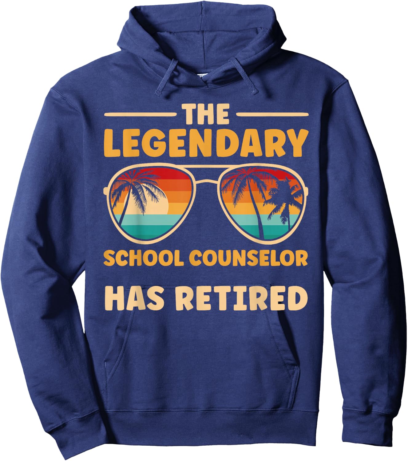 Retired School Counselor Retirement Hoodie - Hoodie | Navy