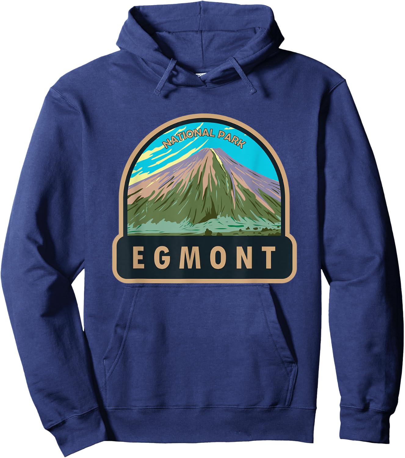 Egmont National Park New Zealand Vintage Hoodie - Hoodie | Navy