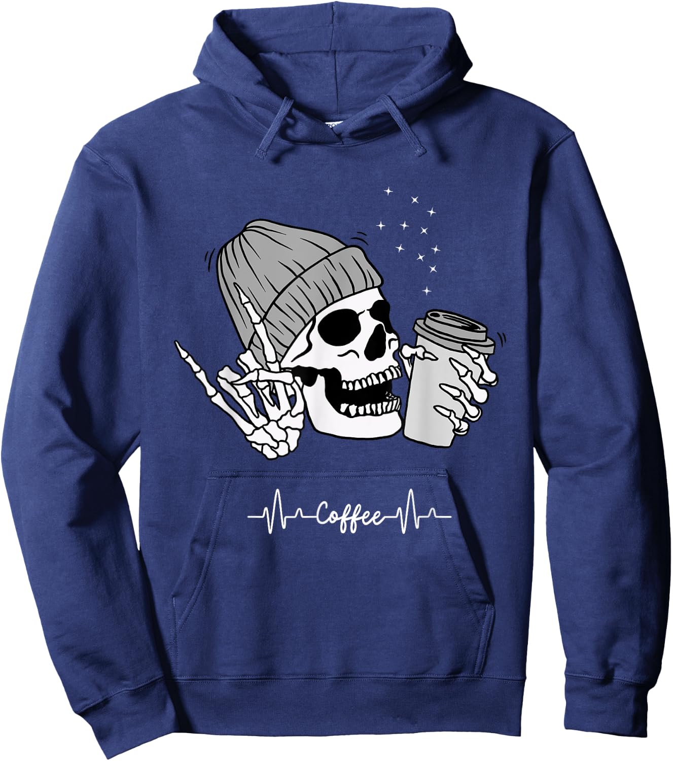 Coffee T Shirts Coffee Shirt Funny Cute Casual Hoodie - Hoodie | Navy