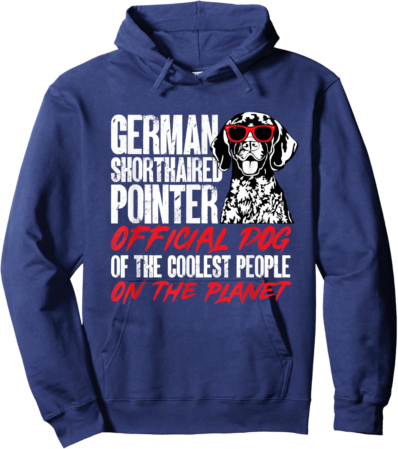 German Shorthaired Pointer GSP Dog Hoodie - Hoodie | Navy