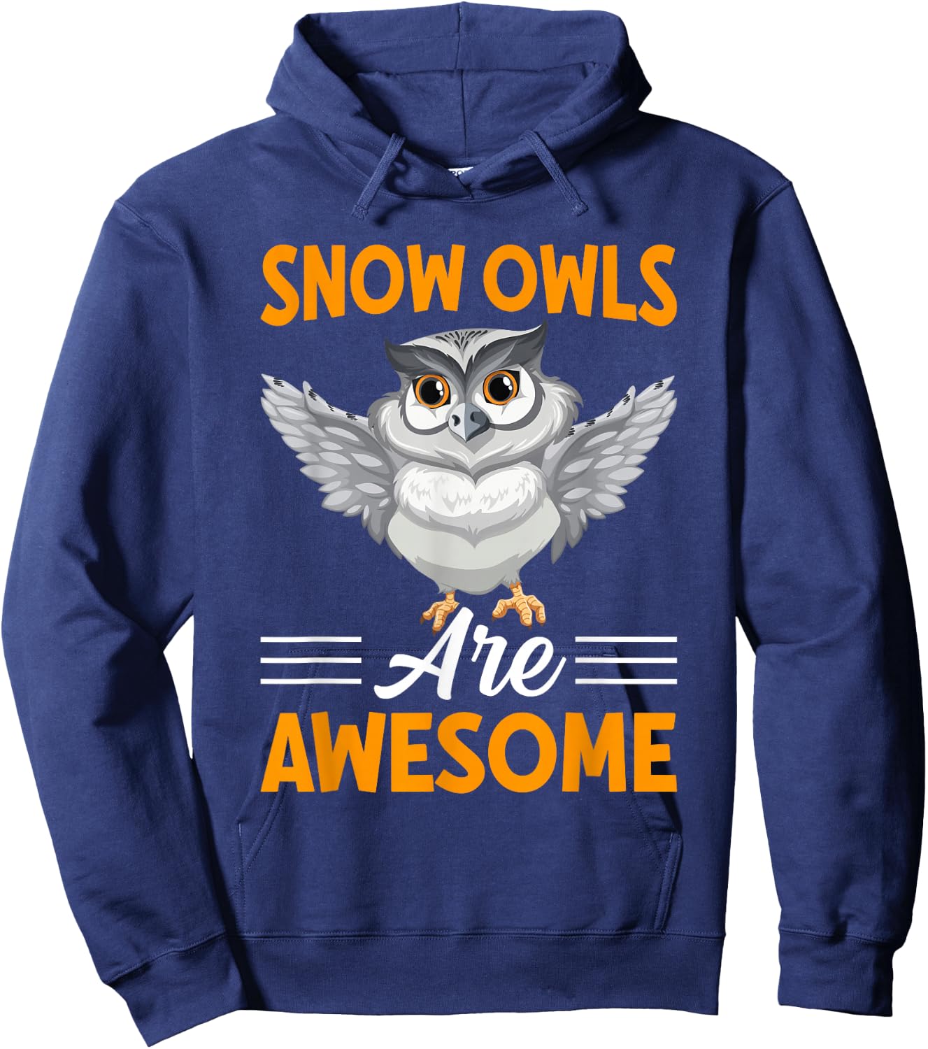 Snow Owls Are Awesome I Snow Owl Hoodie - Hoodie | Navy