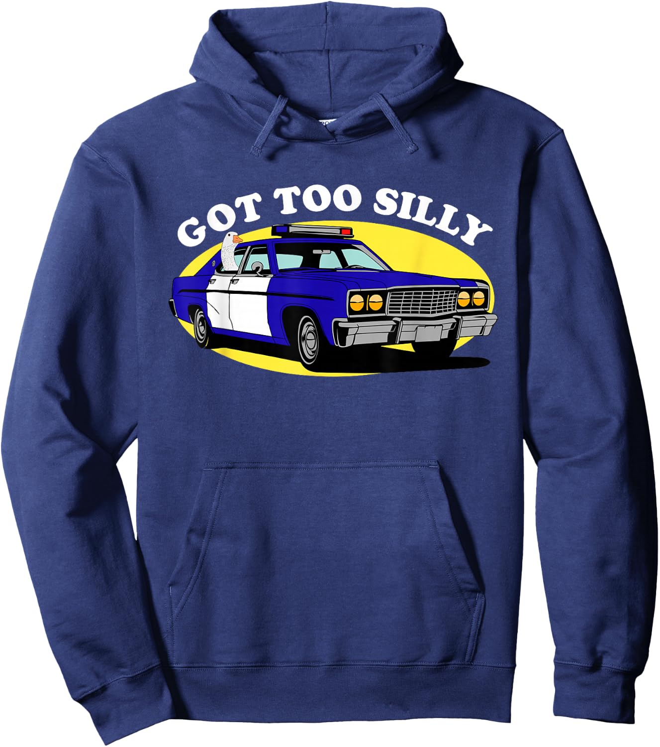 Got Too Silly Funny Goose Arrested Hoodie - Hoodie | Navy