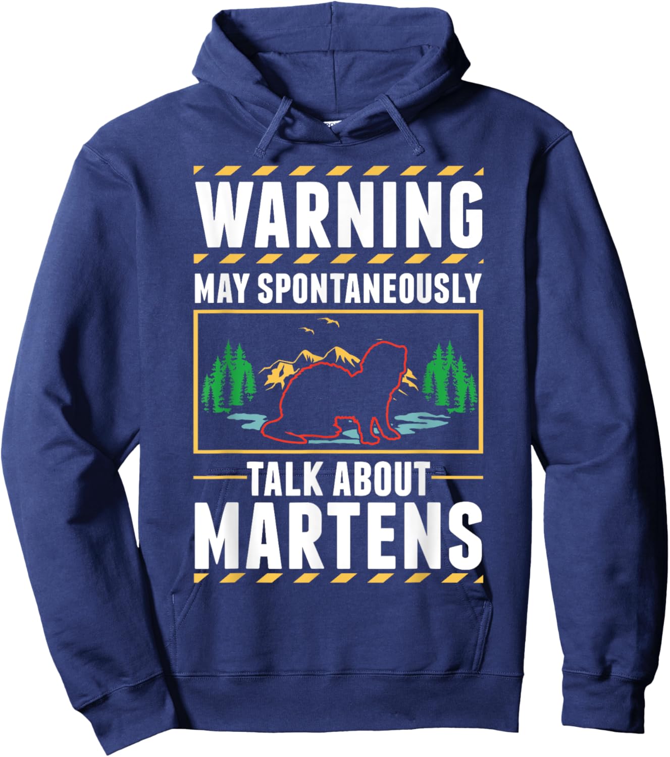 Marten Badger Pine Marten Hoodie - Hoodie | Navy