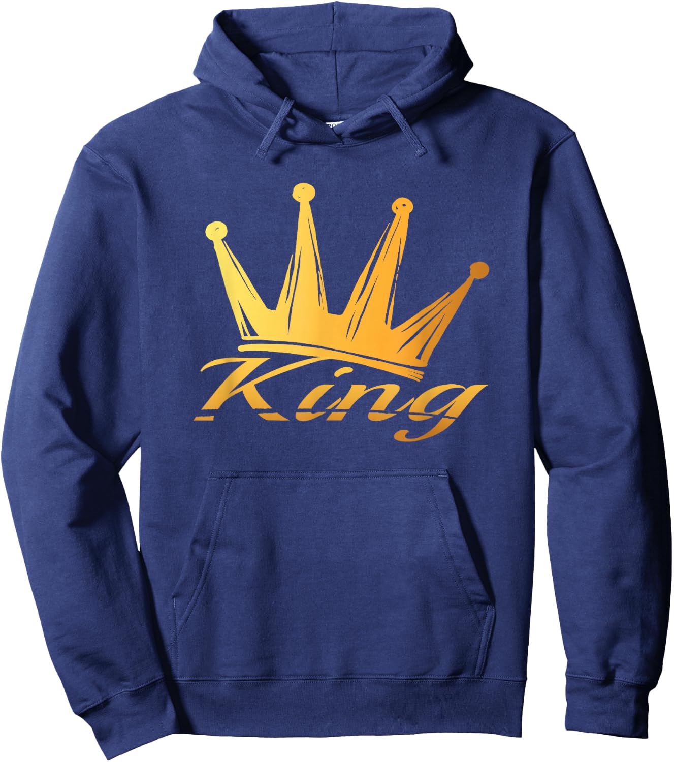 Crown with writing KING Hoodie - Hoodie | Navy