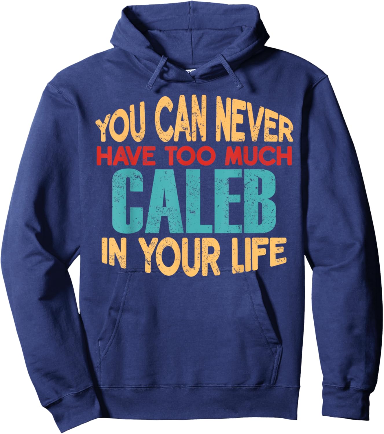 Funny Caleb Personalized First Name Joke Item Hoodie - Hoodie | Navy