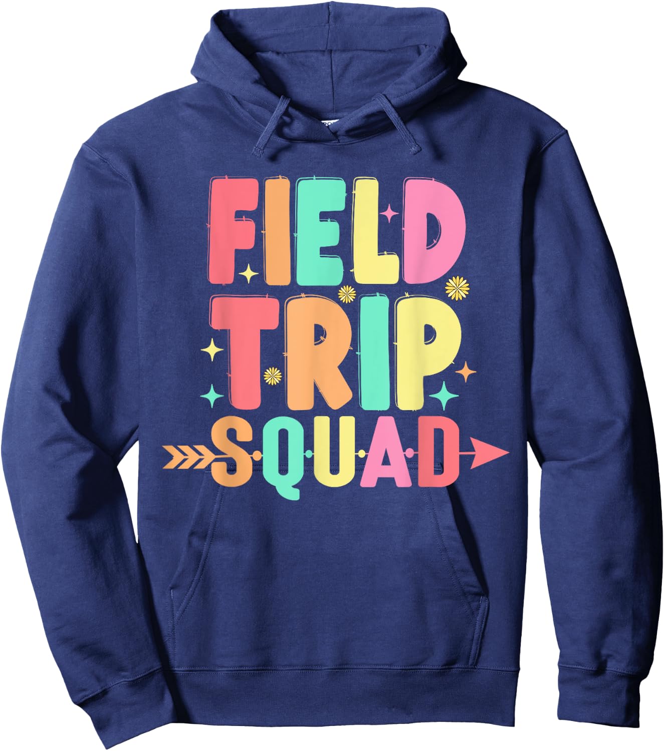 Matching Field Trip Squad Teacher And Students Hoodie - Hoodie | Navy