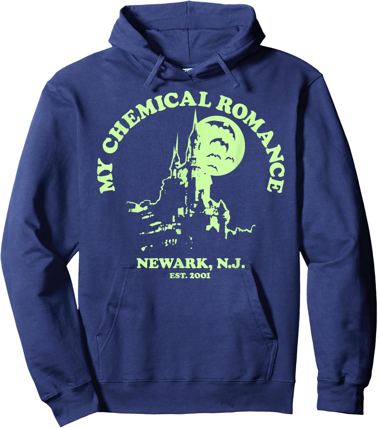My Chemical Romance Haunted Castle Hoodie - Hoodie | Navy