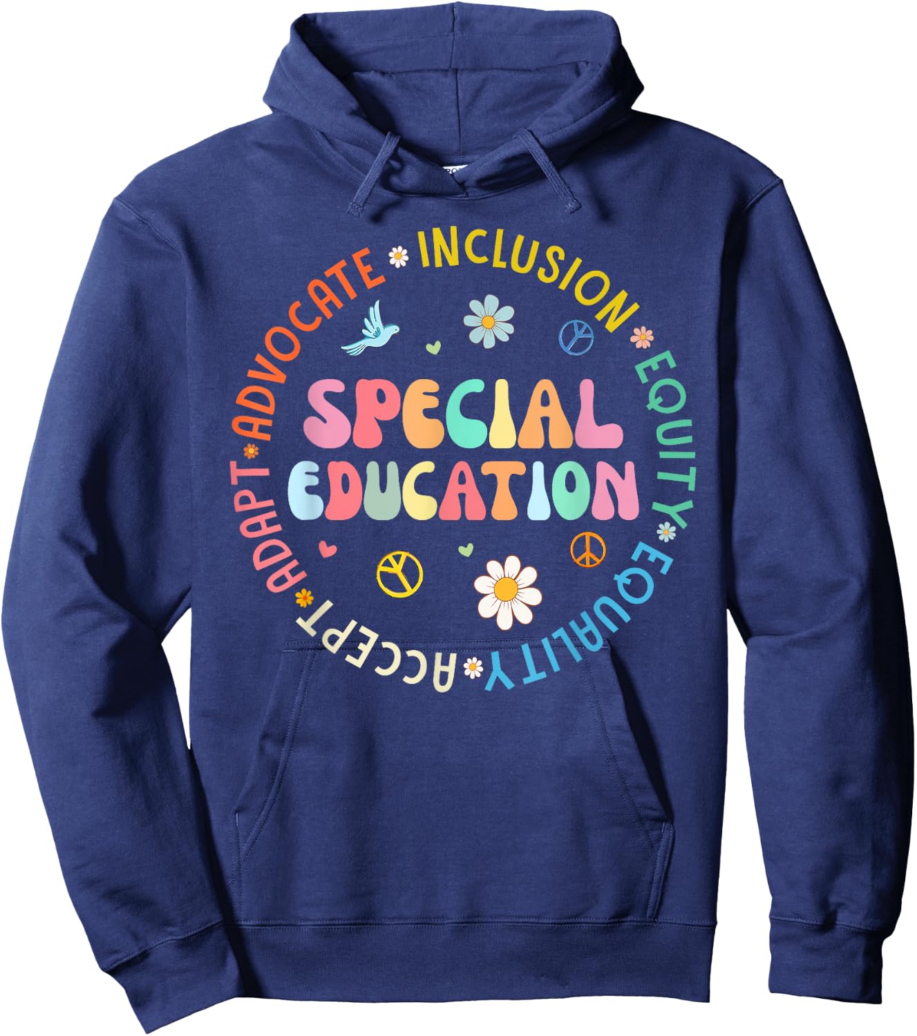 Special Education Back To School Teacher Hoodie - Hoodie | Navy