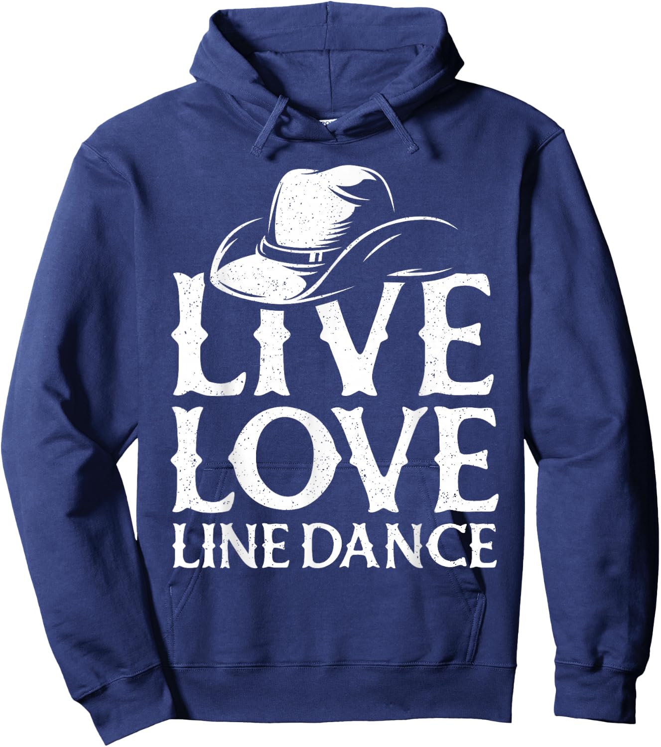Line Dancing Art Men Western Line Dance Dancer Hoodie - Hoodie | Navy