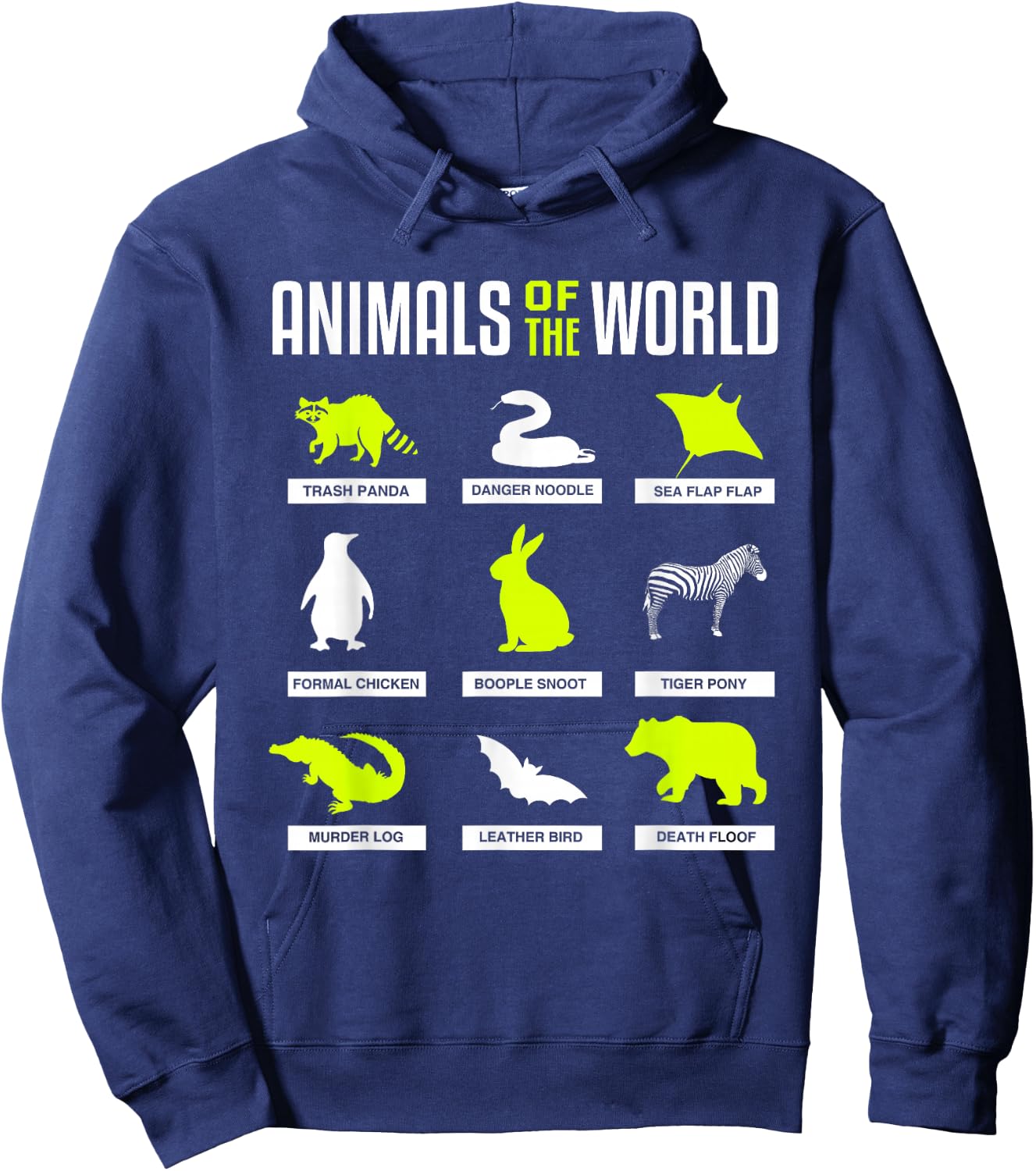 Animals Of The World Hoodie - Hoodie | Navy