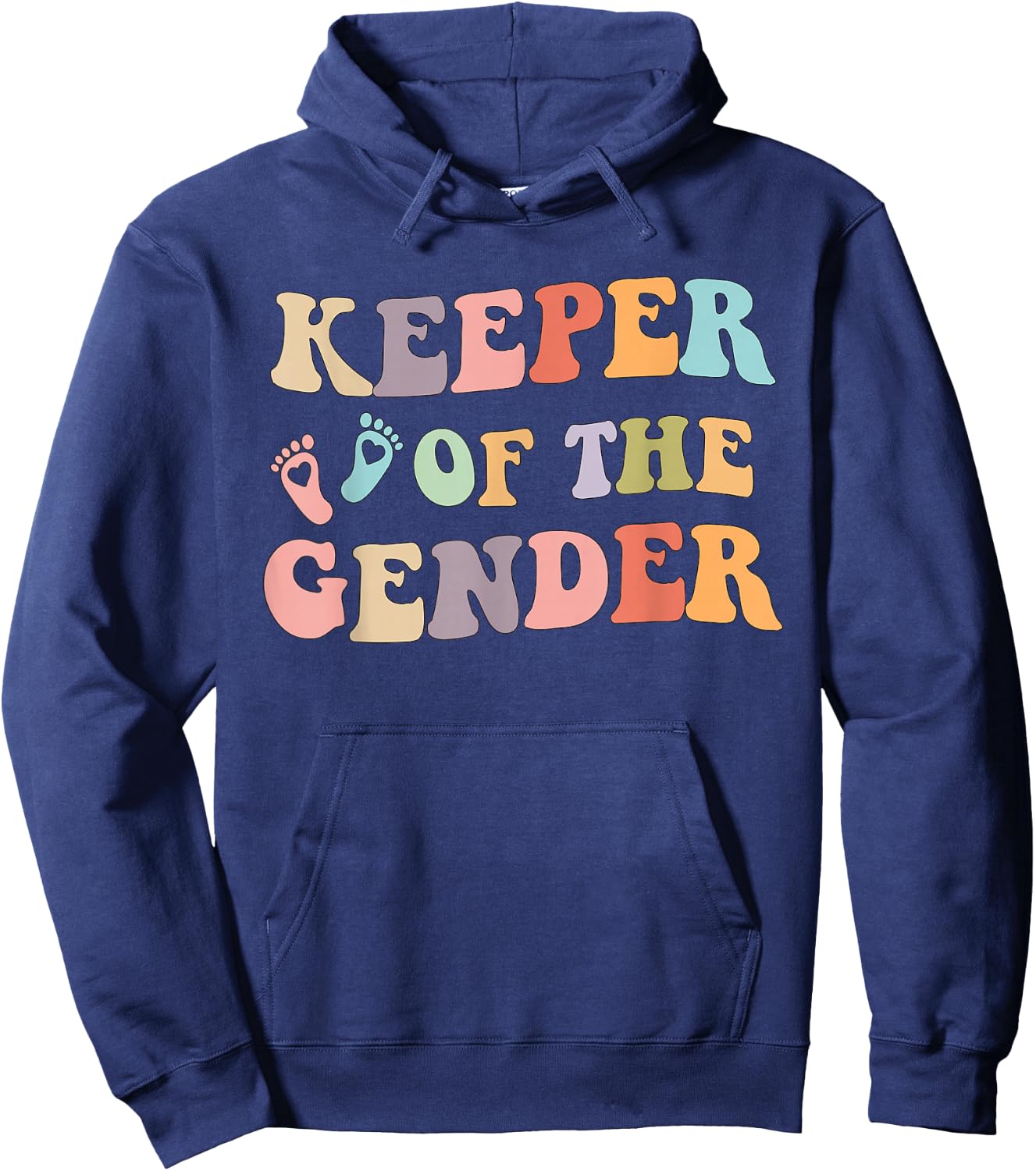 Gender Reveal Keeper of the Gender idea Hoodie - Hoodie | Navy