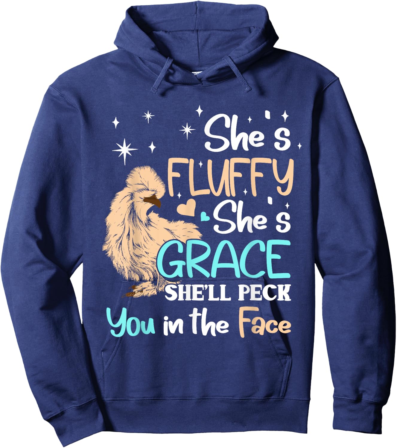 Silkie chicken Hoodie - Hoodie | Navy