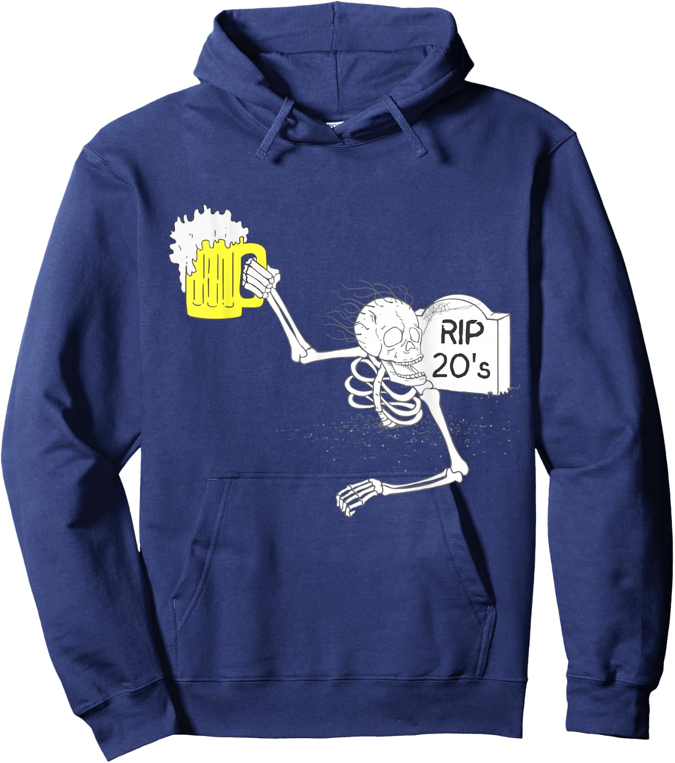 Funny 30th Birthday | R.I.P. 20's Tombstone Hoodie - Hoodie | Navy