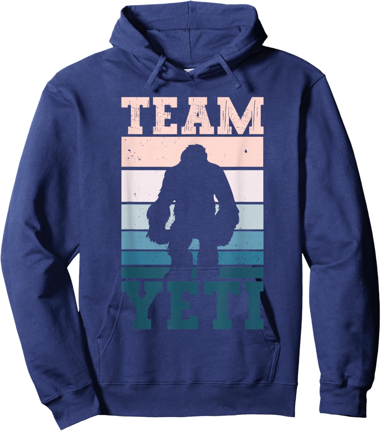 Team Yeti - Yeti Cryptid Abdominal Snowman Hoodie - Hoodie | Navy