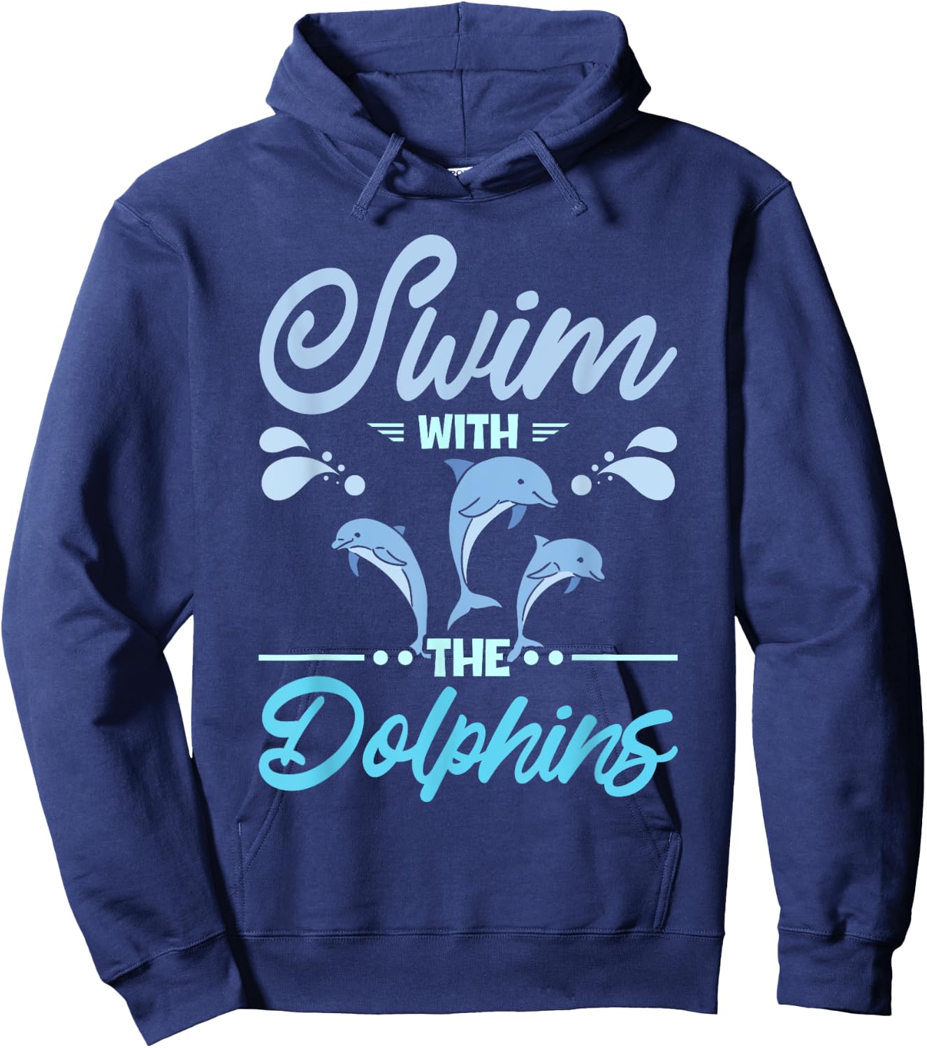 Swim with the dolphins Hoodie - Hoodie | Navy