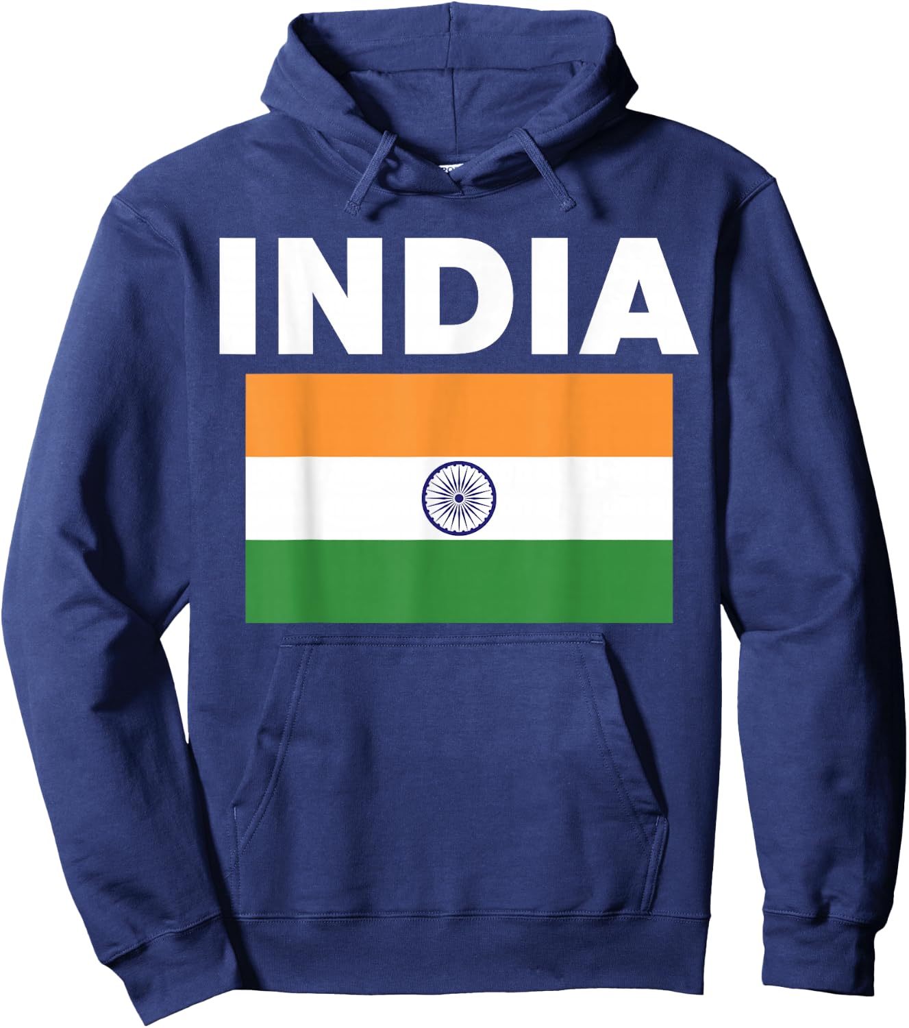 India Indien Flag Heritage Hoodie - Hoodie | Navy