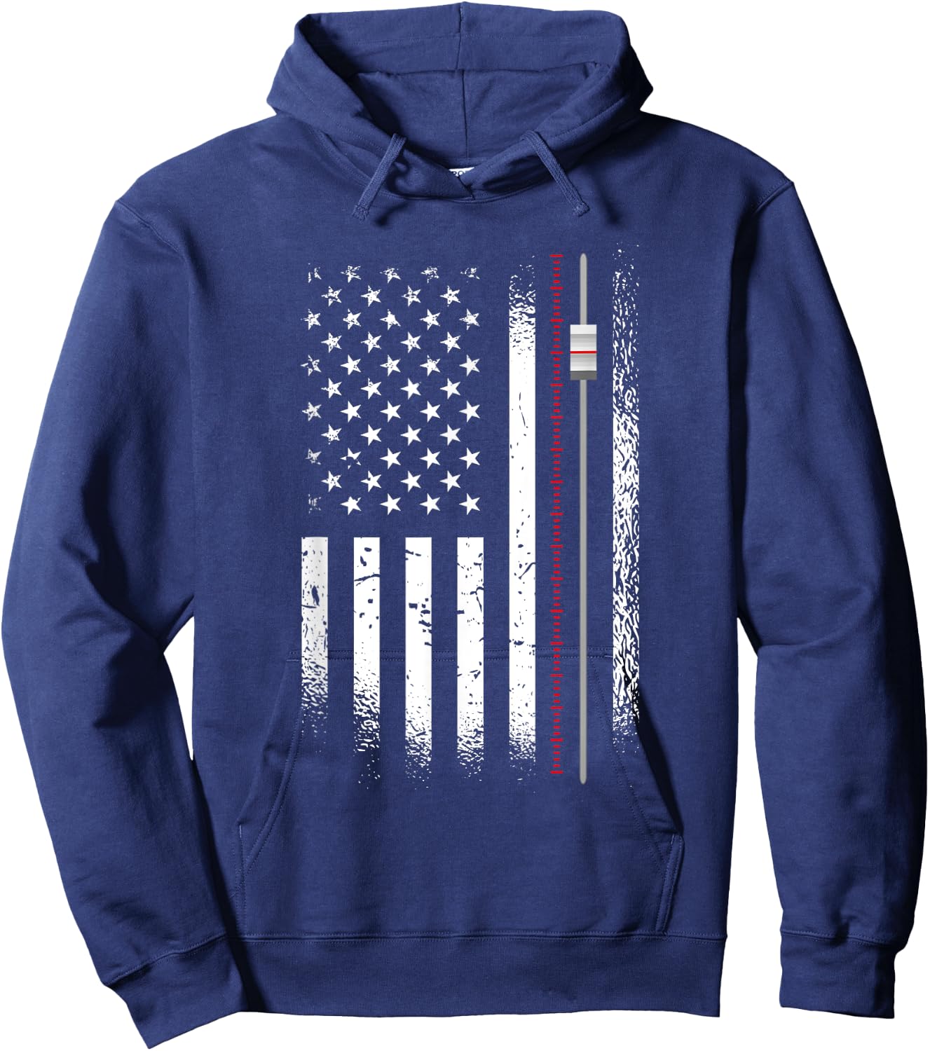 Us Flag Sound Guy - American Audio Engineer Hoodie - Hoodie | Navy