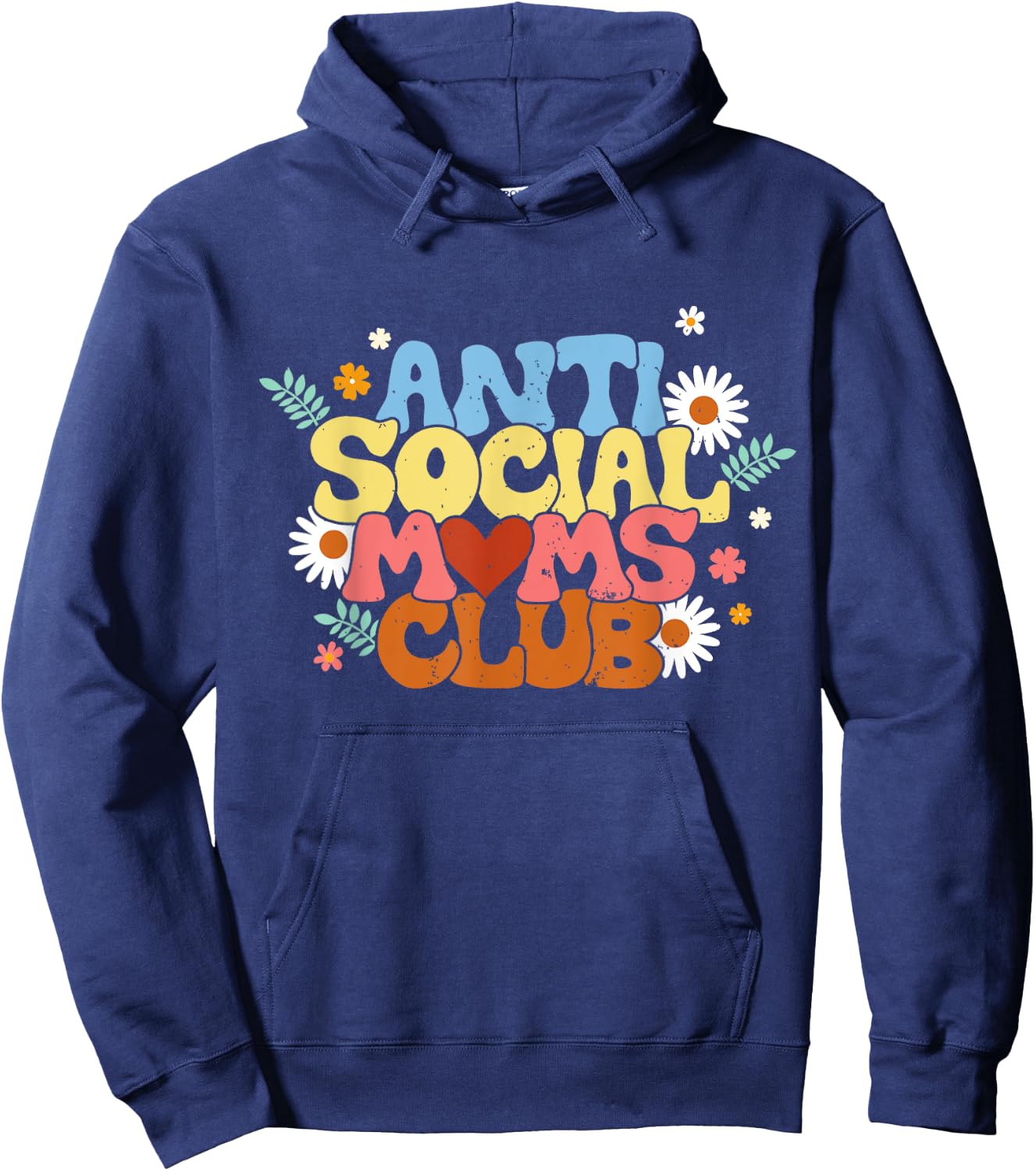 Anti Social Moms Club - Antisocial Mom Club Hoodie - Hoodie | Navy
