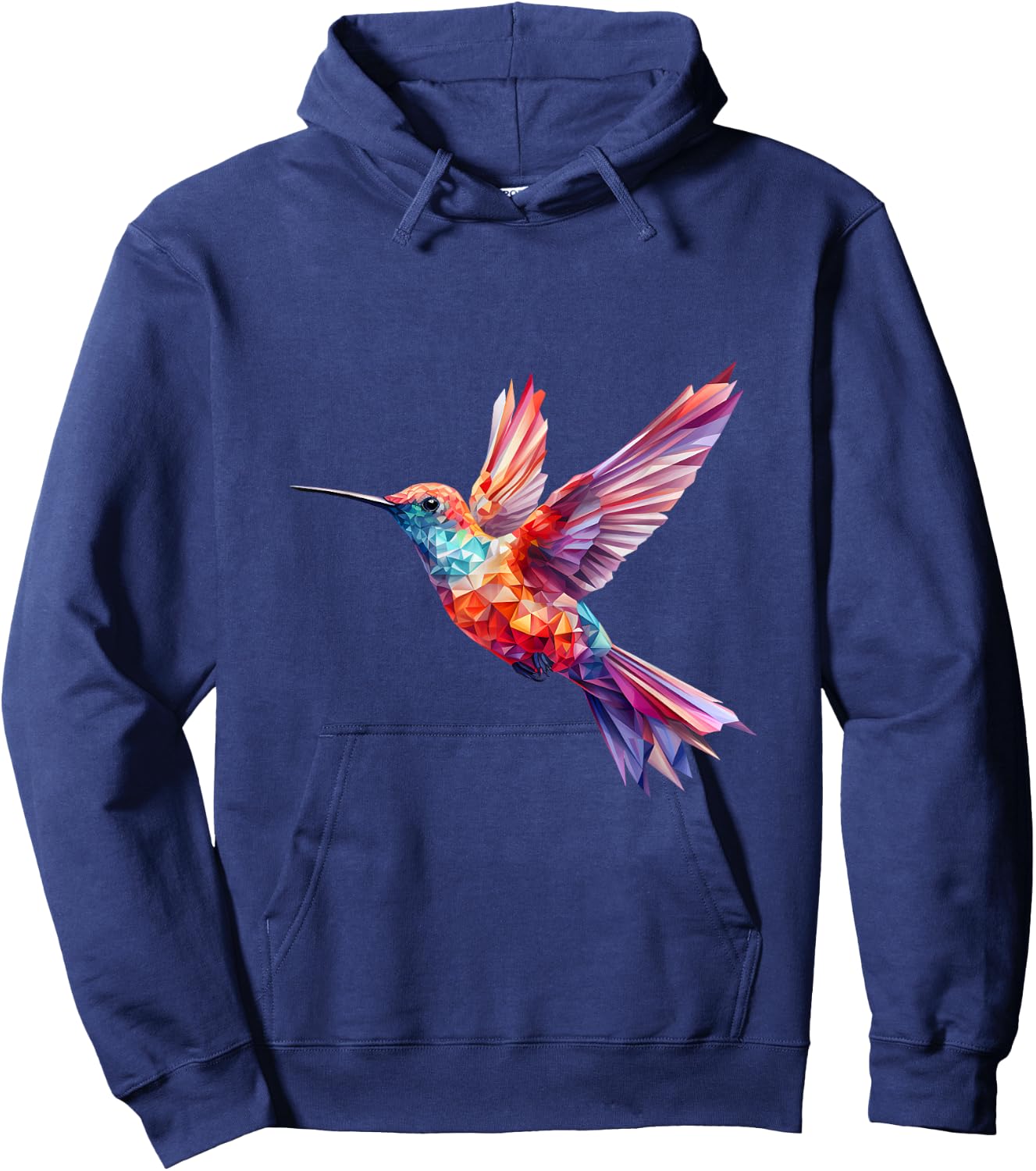 Hummingbird Colorful Hoodie - Hoodie | Navy