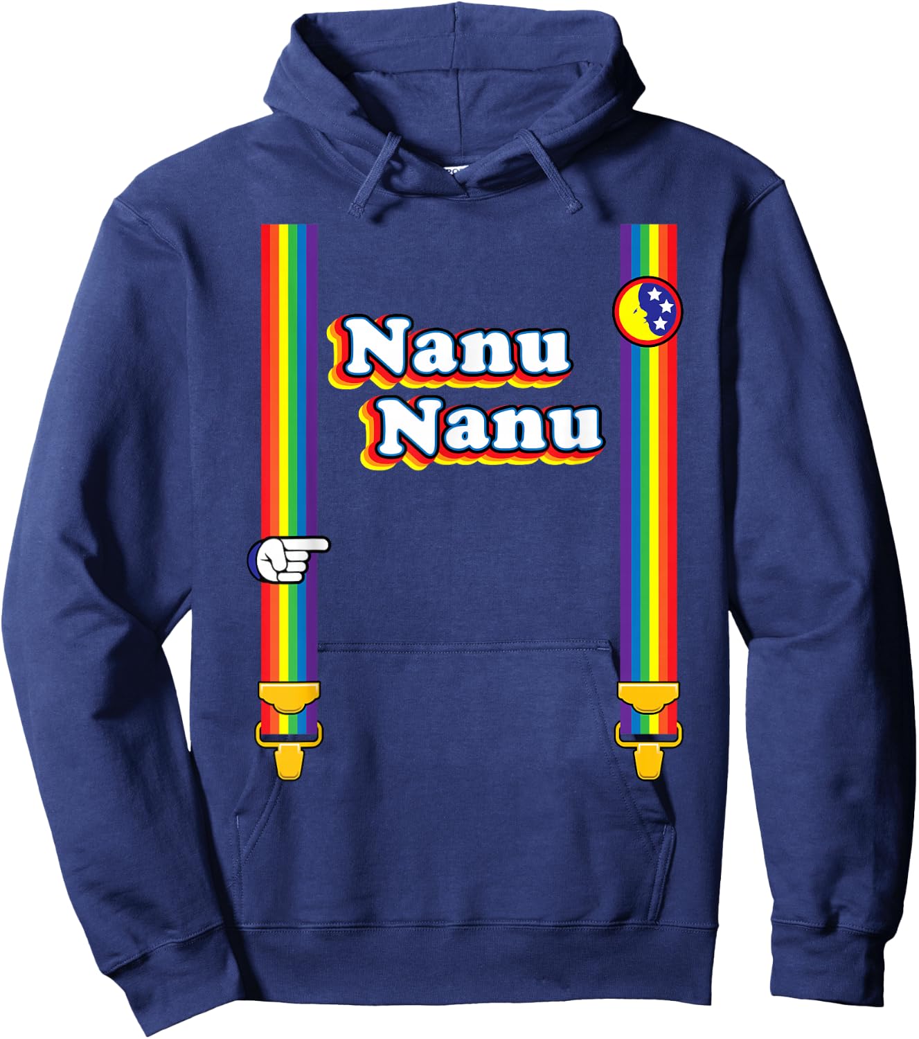 Nanu Nanu Retro 70s Hoodie - Hoodie | Navy