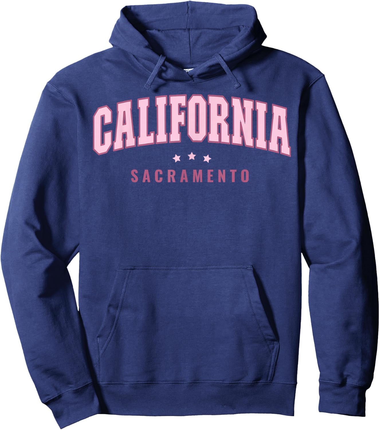 Sacramento California Preppy Hoodie - Hoodie | Navy