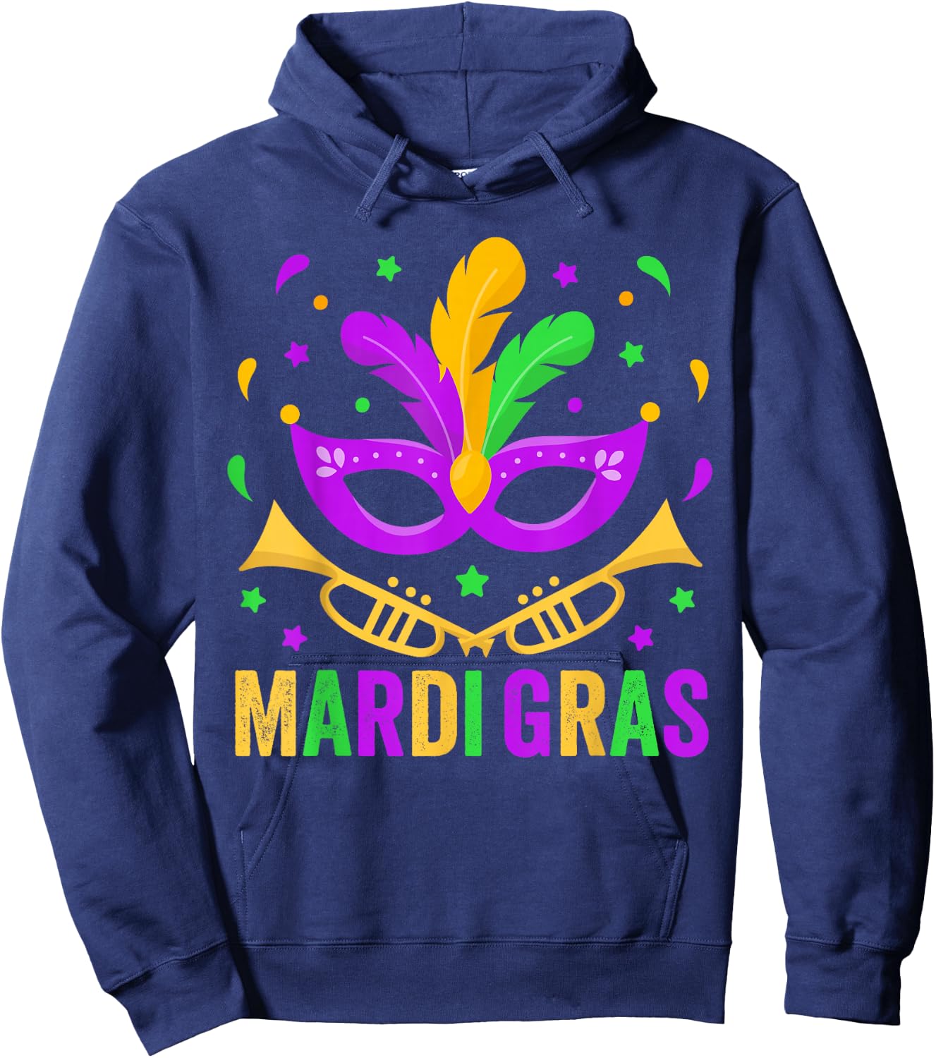 Mardi Gras 2025 Women Mardi Gras Shirt Kids Hoodie - Hoodie | Navy