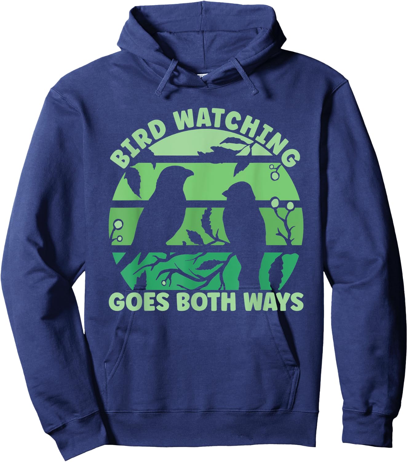 Birdwatcher Birdwatching Goes Both Ways Hoodie - Hoodie | Navy