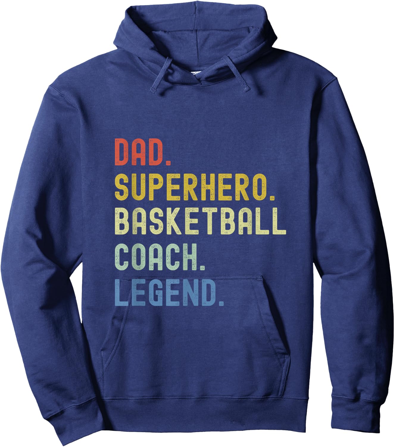 Basketball coach dad coaching basketball Hoodie - Hoodie | Navy