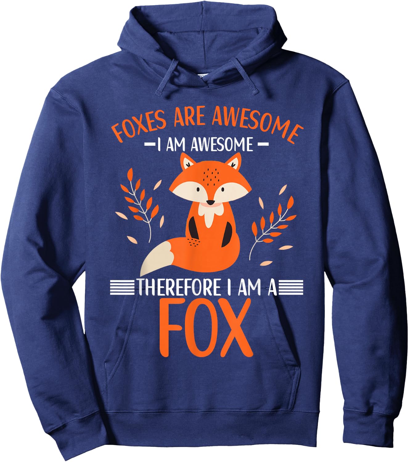 Foxes are Awesome Fox Lovers Kids Hoodie - Hoodie | Navy