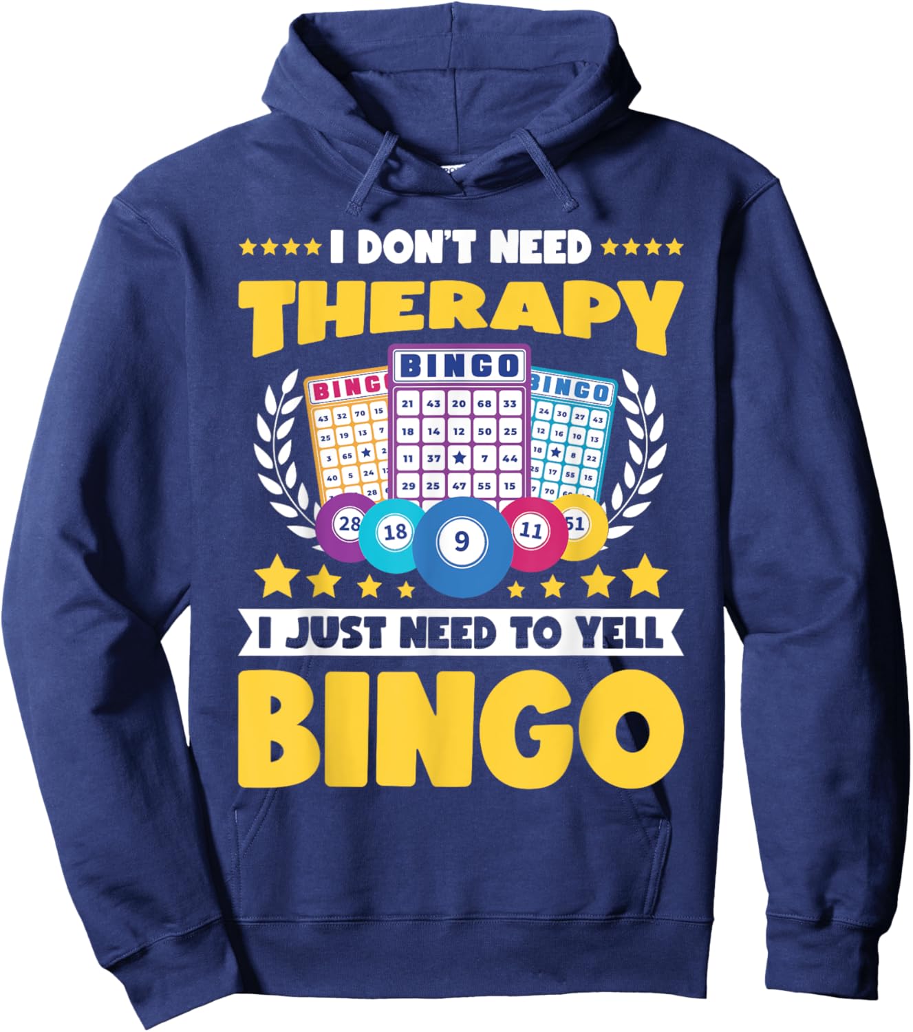 Bingo Player Lover Lucky Bingo Hoodie - Hoodie | Navy