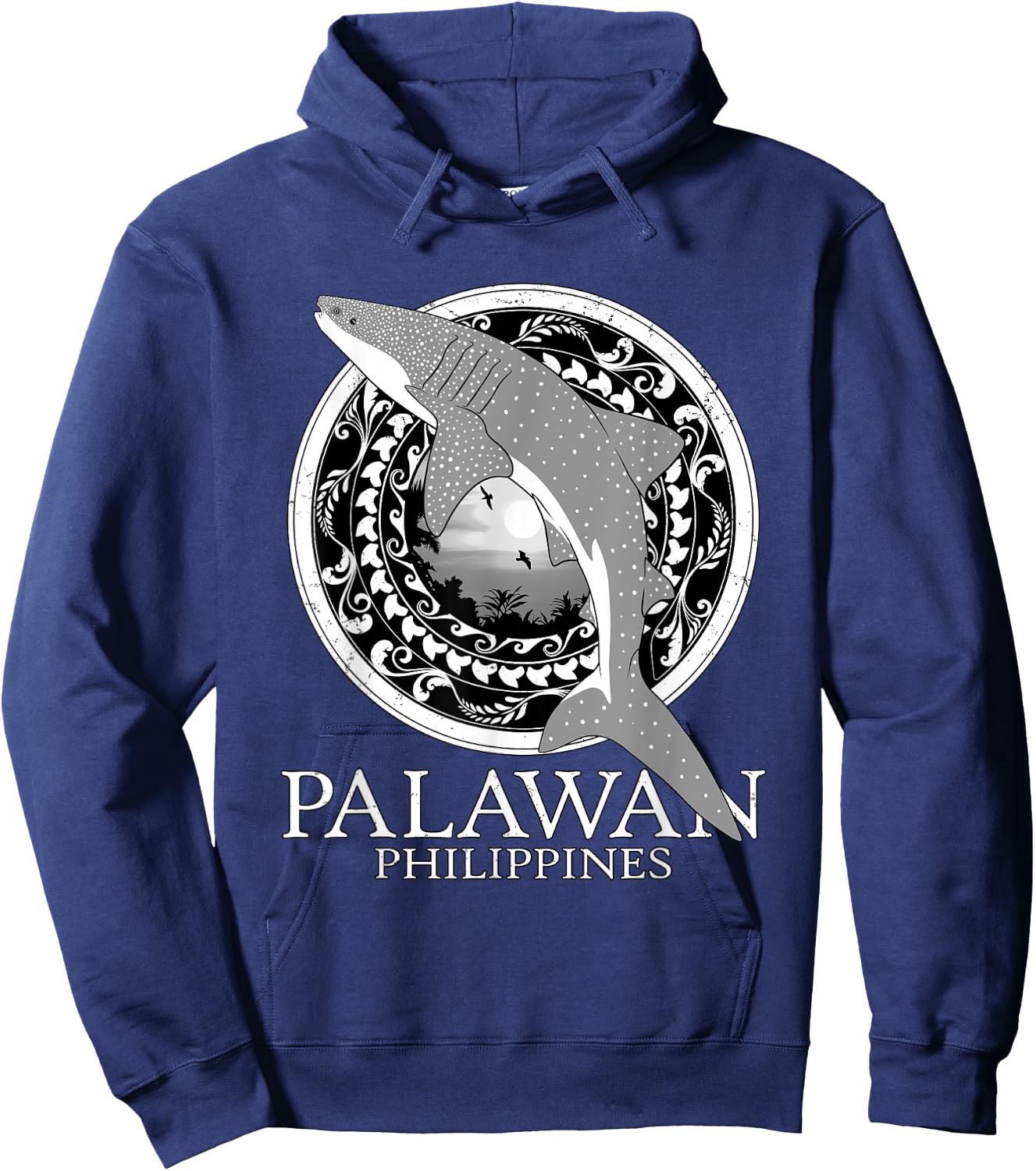 Whale Shark Philippines Palawan Hoodie - Hoodie | Navy