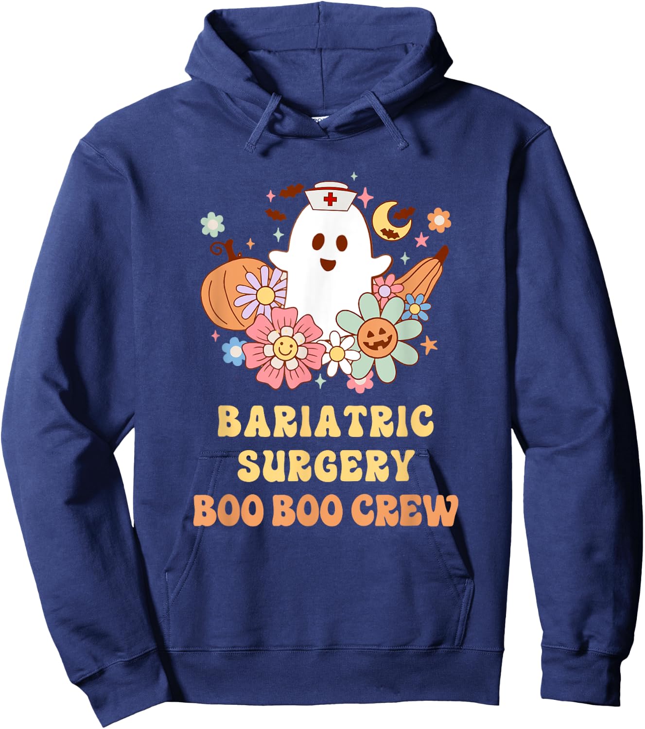 Bariatric Surgery Boo Boo Crew Nurse Halloween Hoodie - Hoodie | Navy