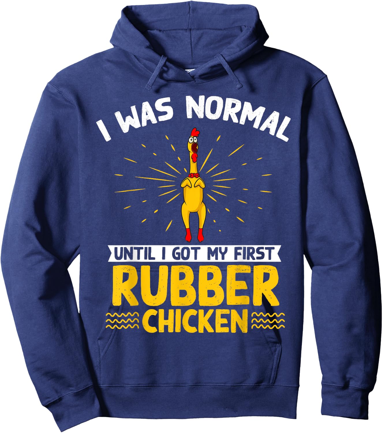 Rubber Chicken Costume Toy Rubber Chicken Hoodie - Hoodie | Navy