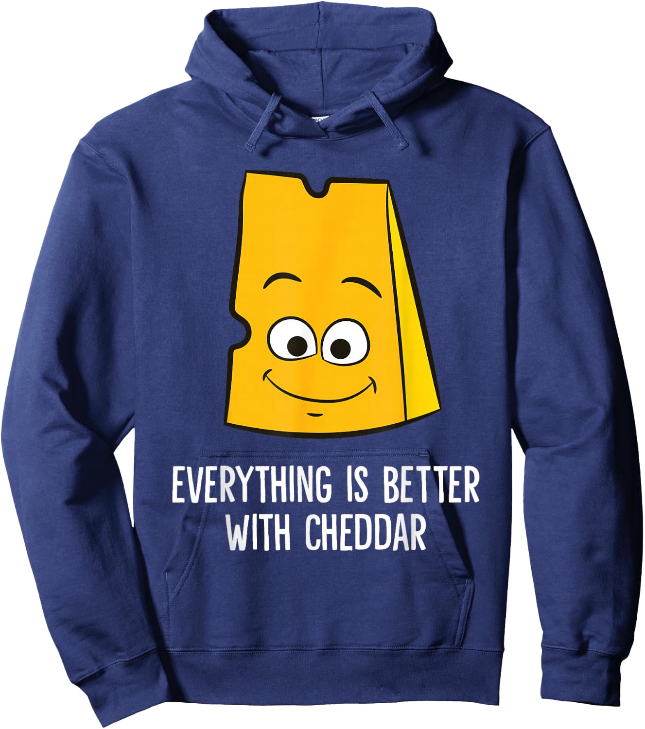 Everything Is Better With Cheddar Cheese Hoodie - Hoodie | Navy