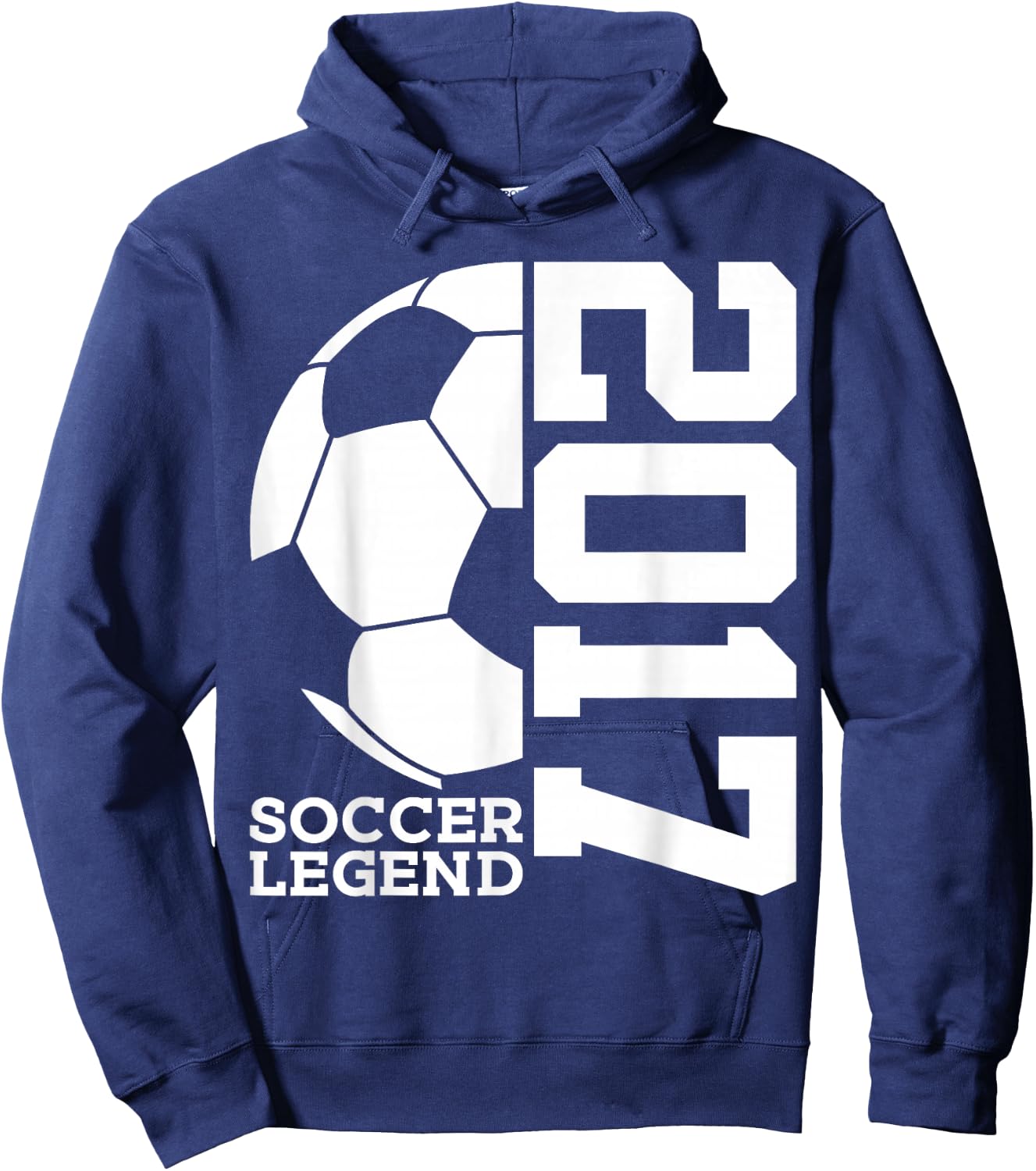 9th Birthday Soccer Legend 2017 Hoodie - Hoodie | Navy