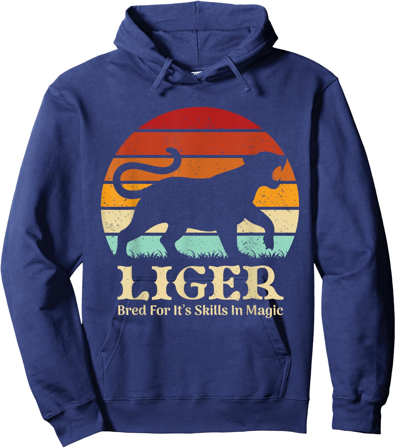 Liger Bred For Ist Skills In Magic Hoodie - Hoodie | Navy