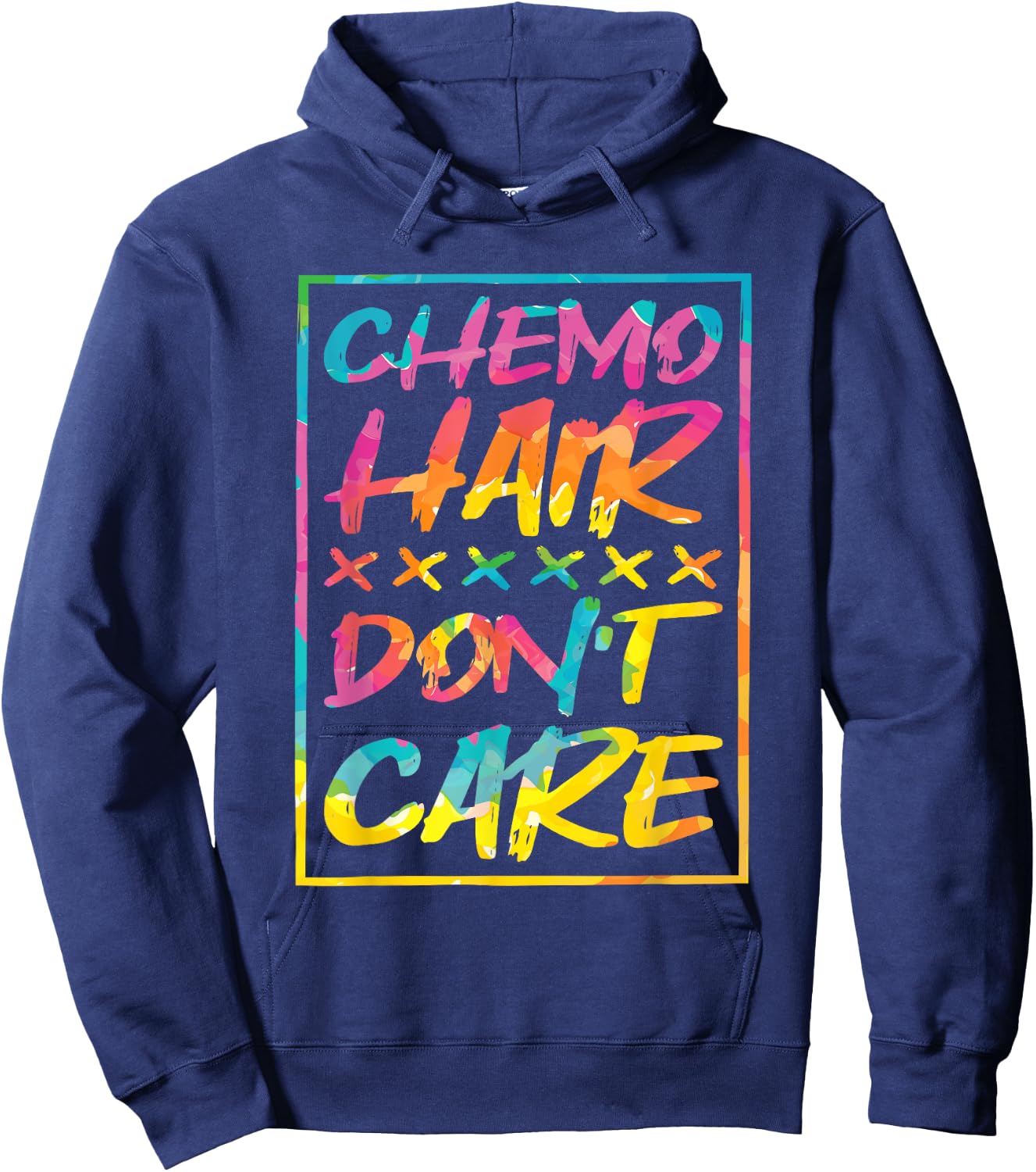Chemo Hair Don'T Care, Chemo and Cancer Patient Hoodie - Hoodie | Navy
