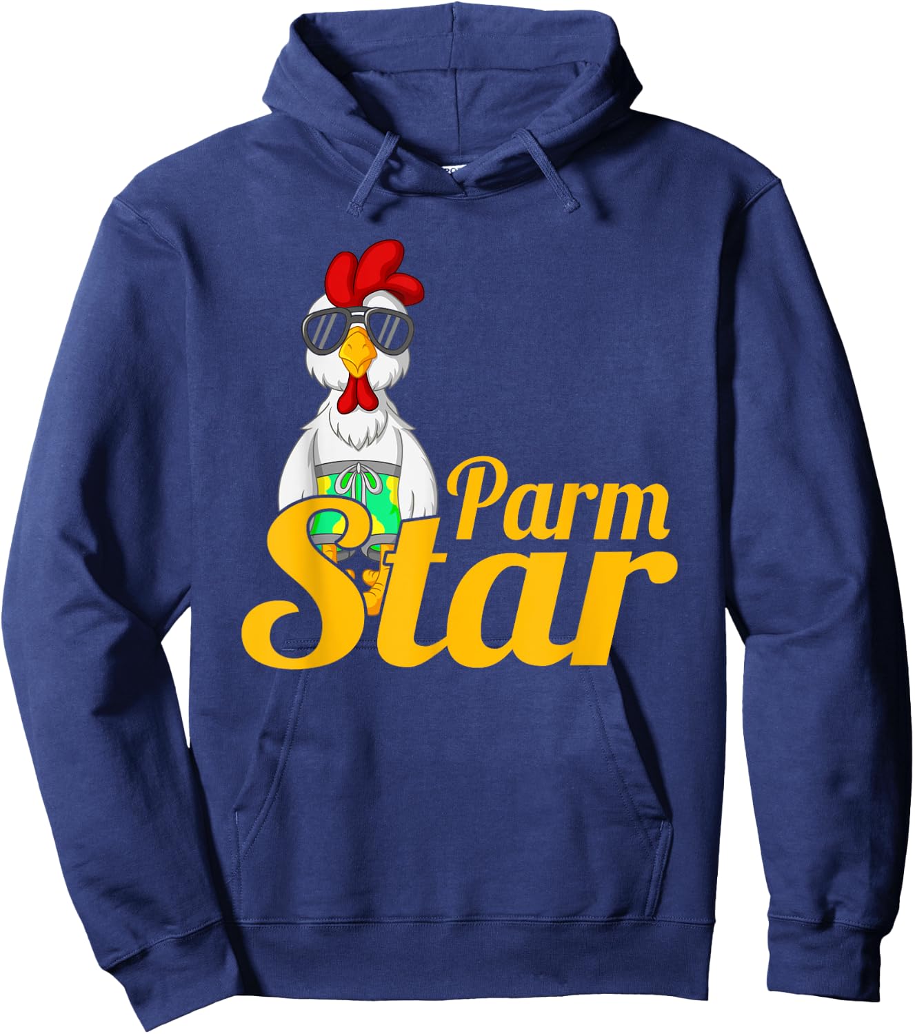 Parmstar funny chicken parm Parmigiana Hoodie - Hoodie | Navy