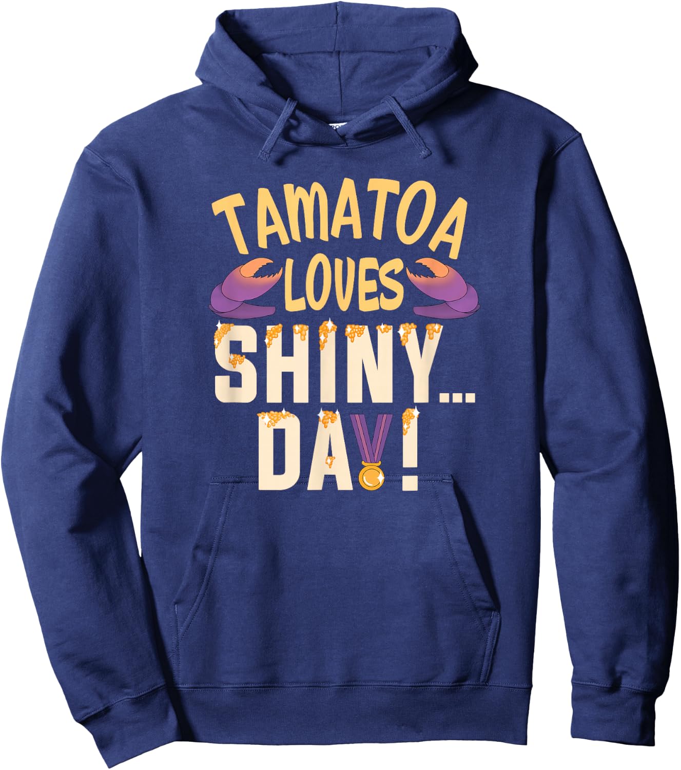 Tamatoa Loves SHINY… DAY! Hoodie - Hoodie | Navy