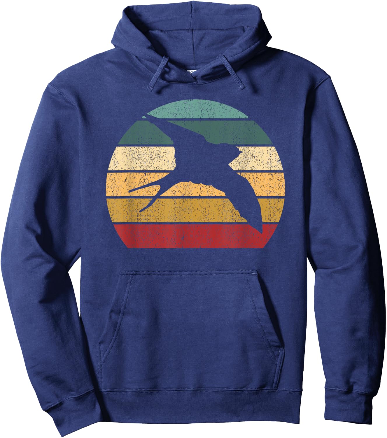 Retro Barn Swallow Bird Hoodie - Hoodie | Navy