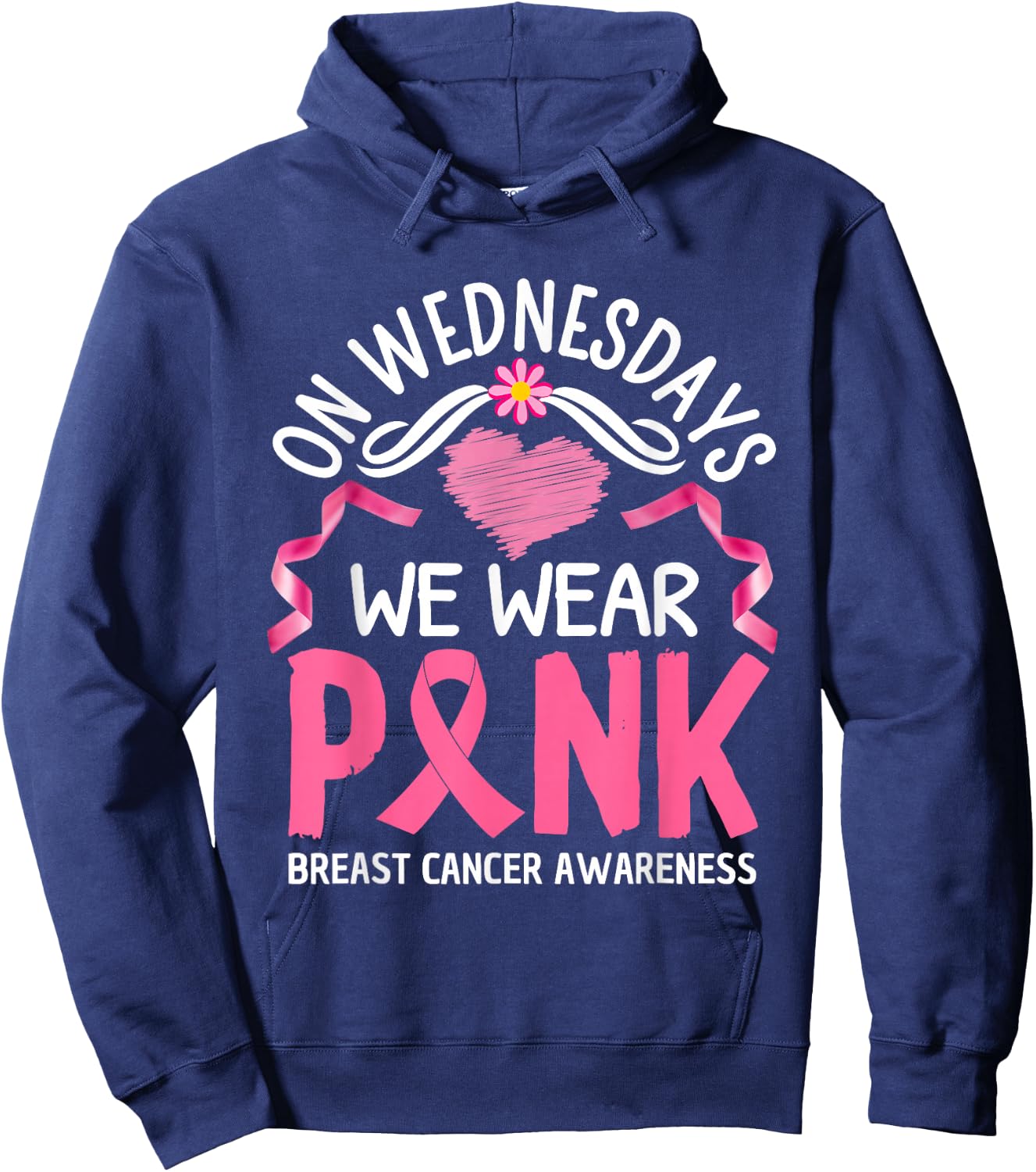 On Wednesday We Wear Pink Hoodie - Hoodie | Navy