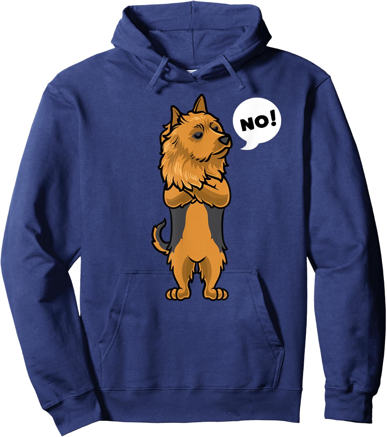 Stubborn Australian Terrier Dog Hoodie - Hoodie | Navy