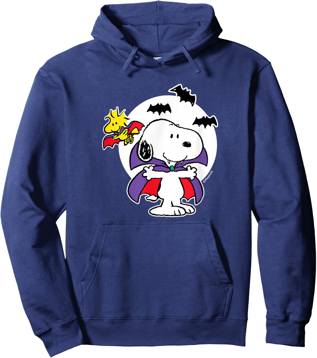 Peanuts - Snoopy Woodstock Vampire Hoodie - Hoodie | Navy