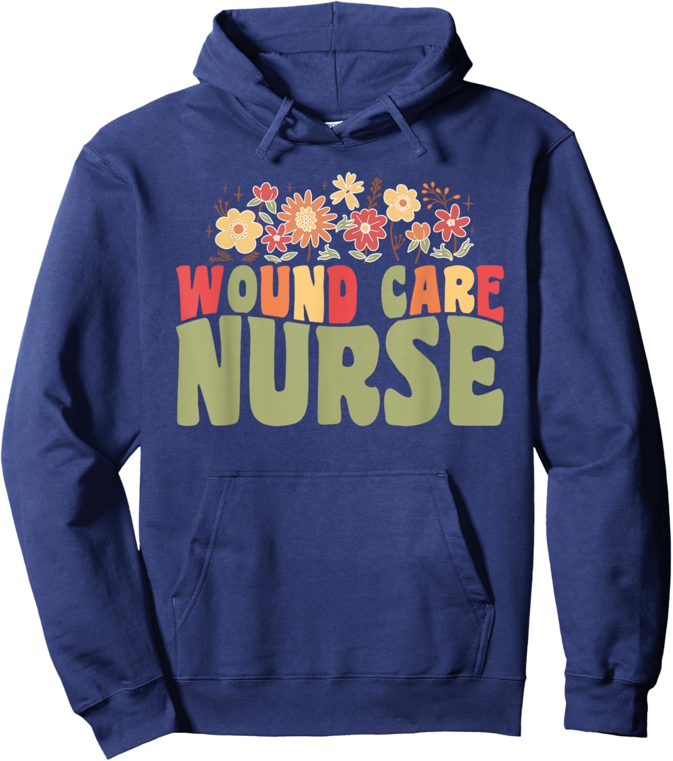 Wound Care Nurse Hoodie - Hoodie | Navy
